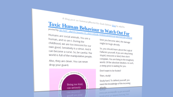 Toxic Human Behaviour pdf by akp51v AK Patil Product Image